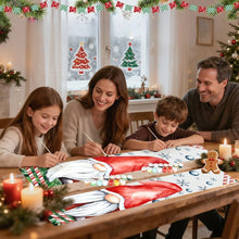 Charger l&#39;image dans la galerie, Peinture par Numéros Décoration de Porte - Lutins Enneigés