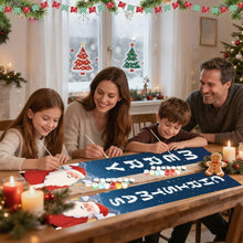 Charger l&#39;image dans la galerie, Peinture par Numéros Décoration de Porte - Joie du Père Noël