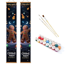 Charger l&#39;image dans la galerie, Peinture par Numéros Décoration de Porte - Plaisir du Pain d&#39;Épice