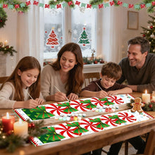 Charger l&#39;image dans la galerie, Peinture par Numéros Décoration de Porte - Couronne de Noël