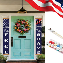 Charger l'image dans la galerie, Peinture par Numéros Décorations de Porte - Feston Patriotique