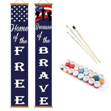 Charger l'image dans la galerie, Peinture par Numéros Décorations de Porte - Feston Patriotique