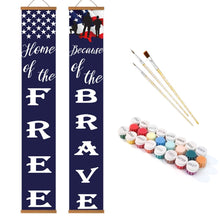 Charger l'image dans la galerie, Peinture par Numéros Décorations de Porte - Fanions de la Liberté