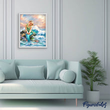 Charger l'image dans la galerie, Broderie Diamant | Broderie Diamant - Petite sirène | Broderie Romantique romantique | FiguredArt