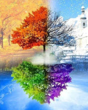 Charger l'image dans la galerie, Broderie Diamant | Broderie Diamant - Les 4 saisons | Broderie Paysages paysages | FiguredArt