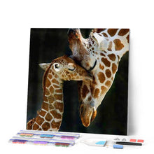 Charger l'image dans la galerie, Broderie Diamant | Broderie Diamant - La Famille Girafe | animaux Broderie Animaux girafes | FiguredArt
