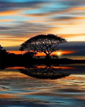 Charger l'image dans la galerie, Broderie Diamant | Broderie Diamant - Coucher de Soleil au bord de leau | Broderie Paysages paysages | FiguredArt