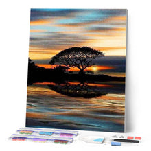 Charger l'image dans la galerie, Broderie Diamant | Broderie Diamant - Coucher de Soleil au bord de leau | Broderie Paysages paysages | FiguredArt
