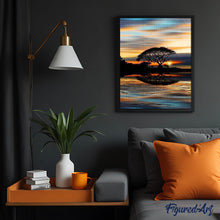 Charger l'image dans la galerie, Broderie Diamant | Broderie Diamant - Coucher de Soleil au bord de leau | Broderie Paysages paysages | FiguredArt
