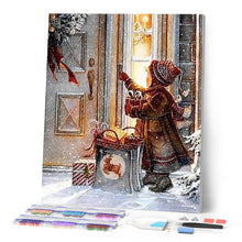 Charger l'image dans la galerie, Broderie Diamant | Broderie Diamant - Fillette la nuit de Noël | Broderie Religion Noël | FiguredArt