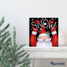Charger l'image dans la galerie, Broderie Diamant | Broderie Diamant - Père Noël Snow | Broderie Religion Noël | FiguredArt