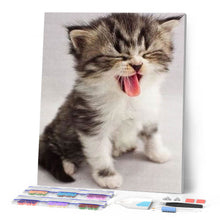 Charger l'image dans la galerie, Broderie Diamant | Broderie Diamant - Chaton Mignon | animaux Broderie Animaux chats | FiguredArt