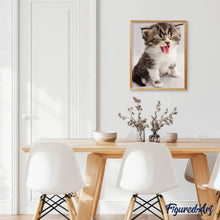Charger l'image dans la galerie, Broderie Diamant | Broderie Diamant - Chaton Mignon | animaux Broderie Animaux chats | FiguredArt