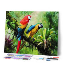 Charger l'image dans la galerie, Broderie Diamant | Broderie Diamant - Les Perroquets | animaux Broderie Animaux oiseaux perroquets | FiguredArt