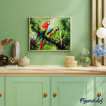 Charger l'image dans la galerie, Broderie Diamant | Broderie Diamant - Les Perroquets | animaux Broderie Animaux oiseaux perroquets | FiguredArt