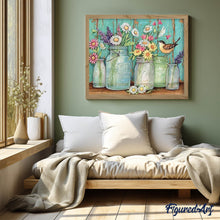 Charger l'image dans la galerie, Broderie Diamant | Broderie Diamant - Vases et Oiseau | animaux Broderie Animaux Broderie Cuisine cuisine oiseaux | FiguredArt