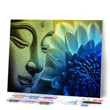 Charger l'image dans la galerie, Broderie Diamant | Broderie Diamant - Buddha et Lotus | Broderie Religion | FiguredArt
