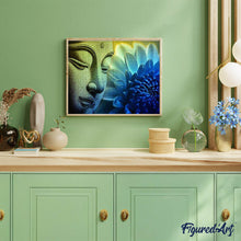 Charger l'image dans la galerie, Broderie Diamant | Broderie Diamant - Buddha et Lotus | Broderie Religion | FiguredArt