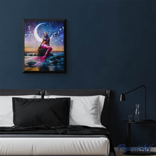 Charger l'image dans la galerie, Broderie Diamant | Broderie Diamant - Sirène et Croissant de Lune | Broderie Romantique romantique | FiguredArt