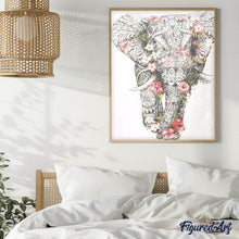 Charger l'image dans la galerie, Broderie Diamant | Broderie Diamant - Design déléphant | animaux Broderie Animaux éléphants | FiguredArt