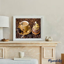 Charger l'image dans la galerie, Broderie Diamant | Broderie Diamant - Café et petits biscuits | Broderie Cuisine cuisine | FiguredArt