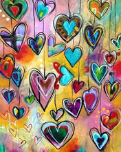 Charger l'image dans la galerie, Broderie Diamant | Broderie Diamant - Coeurs | Broderie Romantique romantique | FiguredArt