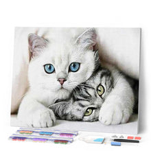 Charger l'image dans la galerie, Broderie Diamant | Broderie Diamant - Amis Chats | animaux Broderie Animaux chats | FiguredArt