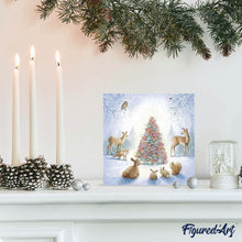 Charger l'image dans la galerie, Broderie Diamant | Broderie Diamant - Sapin de Noël et Animaux | animaux Broderie Animaux Noël | FiguredArt