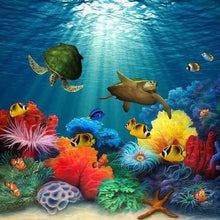 Charger l'image dans la galerie, Broderie Diamant | Broderie Diamant - Sous la Mer | animaux Broderie Animaux | FiguredArt