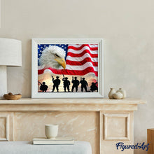 Charger l'image dans la galerie, Broderie Diamant | Broderie Diamant - Les Soldats Américains | autres Broderie Autres | FiguredArt