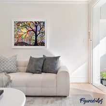 Charger l'image dans la galerie, Broderie Diamant - Arbre de Vie 40x50cm toile tendue sur châssis