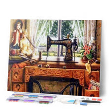Charger l'image dans la galerie, Broderie Diamant | Broderie Diamant - Machine de Couture | Broderie Romantique romantique | FiguredArt