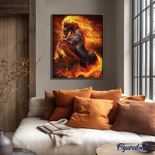 Charger l'image dans la galerie, Broderie Diamant | Broderie Diamant - Cheval de Feu | animaux Broderie Animaux chevaux | FiguredArt