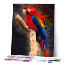 Charger l'image dans la galerie, Broderie Diamant | Broderie Diamant - Perroquet rouge | animaux Broderie Animaux oiseaux perroquets | FiguredArt