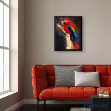 Charger l'image dans la galerie, Broderie Diamant | Broderie Diamant - Perroquet rouge | animaux Broderie Animaux oiseaux perroquets | FiguredArt