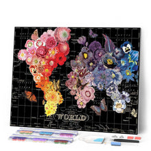 Charger l'image dans la galerie, Broderie Diamant Le monde en Fleurs Broderie Fleurs fleurs | FiguredArt