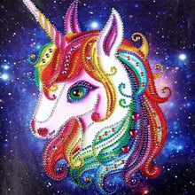 Charger l'image dans la galerie, Broderie Diamant | Broderie Diamant - Licorne abstraite | animaux Broderie Animaux licornes | FiguredArt