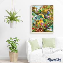 Charger l'image dans la galerie, Broderie Diamant - Toucan et autres oiseaux