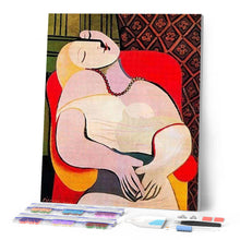 Charger l'image dans la galerie, Broderie Diamant | Broderie Diamant - Picasso le Rêve | Broderie Reproduction dOeuvres picasso reproduction doeuvres | FiguredArt