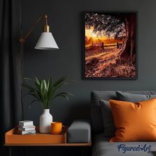 Charger l'image dans la galerie, Broderie Diamant | Broderie Diamant - Campagne au Lever du Jour | Broderie Paysages paysages | FiguredArt