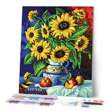 Charger l'image dans la galerie, Broderie Diamant - Vase de Marguerites sur une nappe