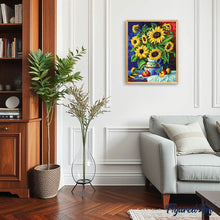 Charger l'image dans la galerie, Broderie Diamant - Vase de Marguerites sur une nappe