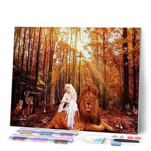 Charger l'image dans la galerie, Broderie Diamant | Broderie Diamant - La Belle et le Lion | animaux Broderie Animaux lions | FiguredArt