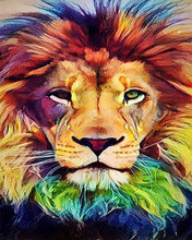 Charger l'image dans la galerie, Broderie Diamant | Broderie Diamant - Tête de Lion | animaux Broderie Animaux lions | FiguredArt