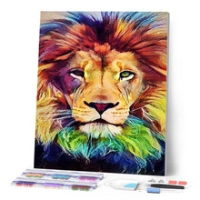 Charger l'image dans la galerie, Broderie Diamant | Broderie Diamant - Tête de Lion | animaux Broderie Animaux lions | FiguredArt