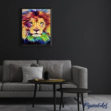 Charger l'image dans la galerie, Broderie Diamant | Broderie Diamant - Tête de Lion | animaux Broderie Animaux lions | FiguredArt