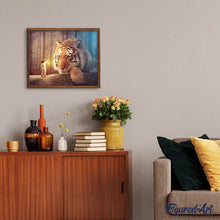 Charger l'image dans la galerie, Broderie Diamant | Broderie Diamant - Femme et Tigre | animaux Broderie Animaux tigres | FiguredArt