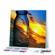 Charger l'image dans la galerie, Broderie Diamant | Broderie Diamant - Reflets dans une Bouteille | Broderie Paysages paysages | FiguredArt
