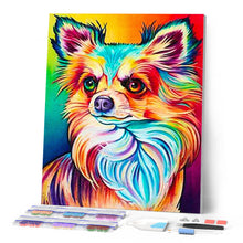 Charger l'image dans la galerie, Broderie Diamant Portrait de Chien en couleur animaux chiens Pop Art | FiguredArt
