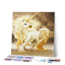 Charger l'image dans la galerie, Broderie Diamant | Broderie Diamant - Licorne blanche | animaux Broderie Animaux licornes | FiguredArt
